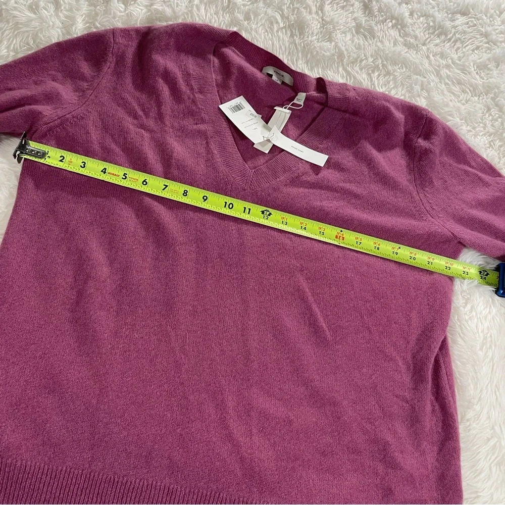 VINCE Cashmere Sweater - Soft, Gorgeous Tea Berry Color-way - Women’s Size XL - Picture 6 of 9